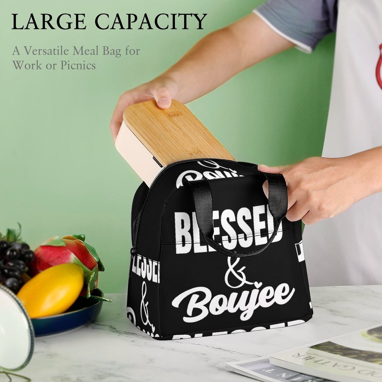 Blessed and Boujee Insulated Meal Bag Insulated meal bag